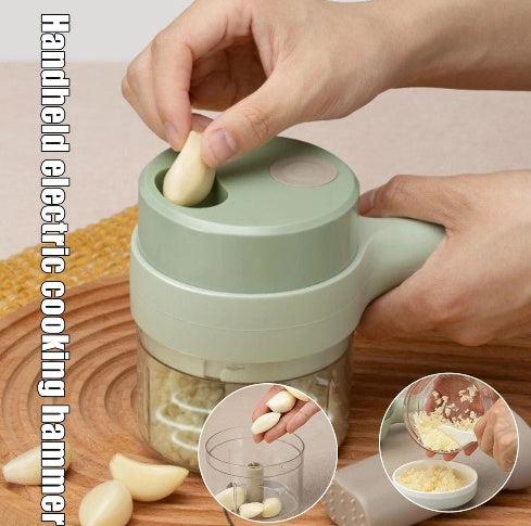 Handheld Food Chopper - Manual Pull String Vegetable Mincer