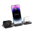 Foldable Magnetic Wireless Charger - 3-in-1 Fast Charging Station