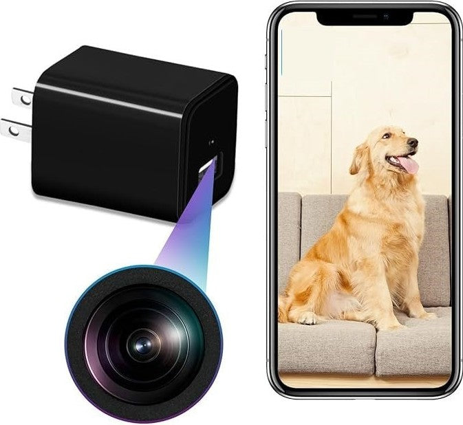Smart Camera Charger - Wireless Charging Pad with Hidden Camera