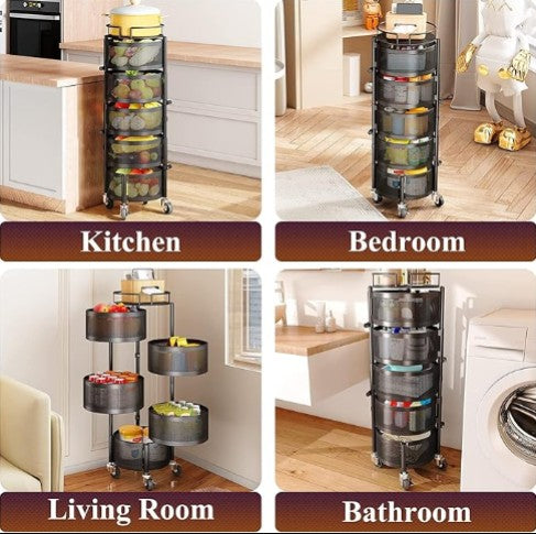 Fruit & Vegetable Basket Bowls - Multi-Tier Storage Organizer