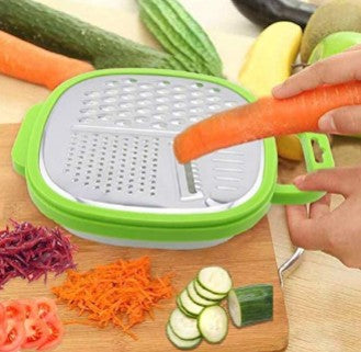 3-in-1 Vegetable Slicer & Chopper - Multi-Blade Kitchen Tool