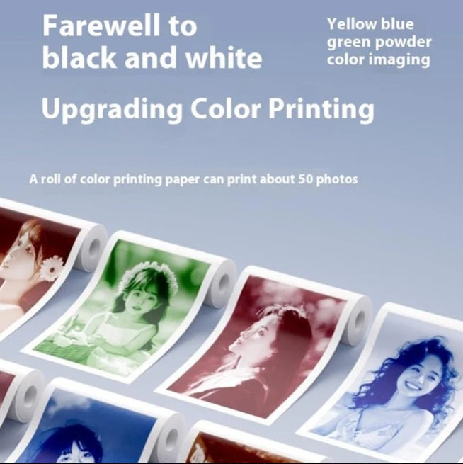 Digital Mini Instant Print Camera - Portable Photo Printer