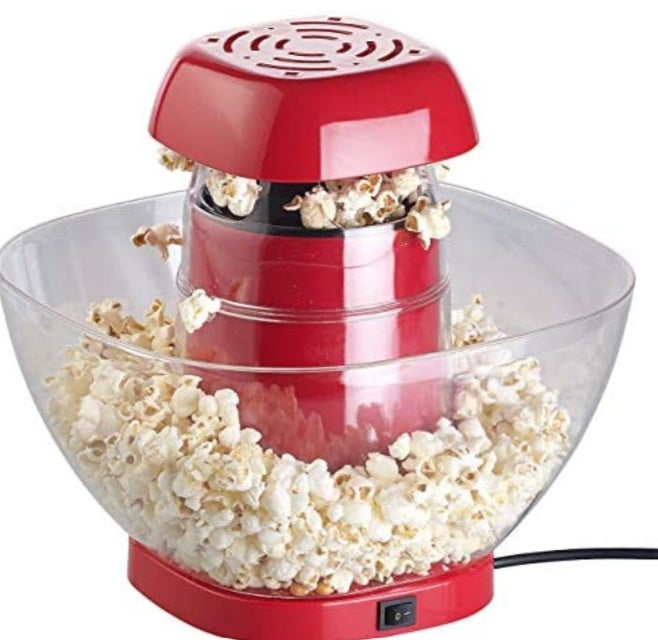 Oil-Free Popcorn Maker - Healthy Hot Air Popper Machine