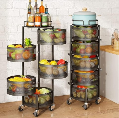 Fruit & Vegetable Basket Bowls - Multi-Tier Storage Organizer