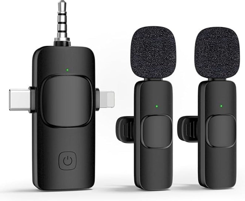 Mini Wireless Streaming Microphone - Portable Lavalier Mic