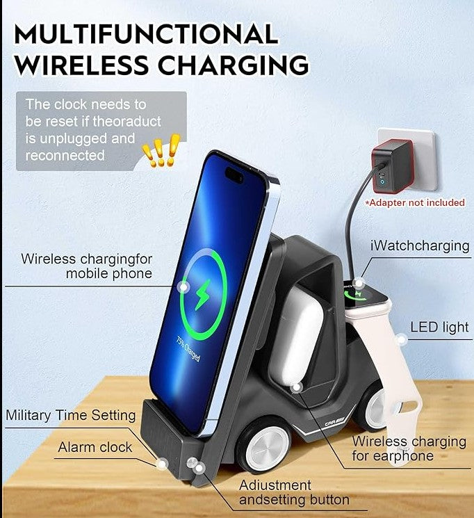 Forklift Wireless Charger Station - Multi-Device Charging Stand