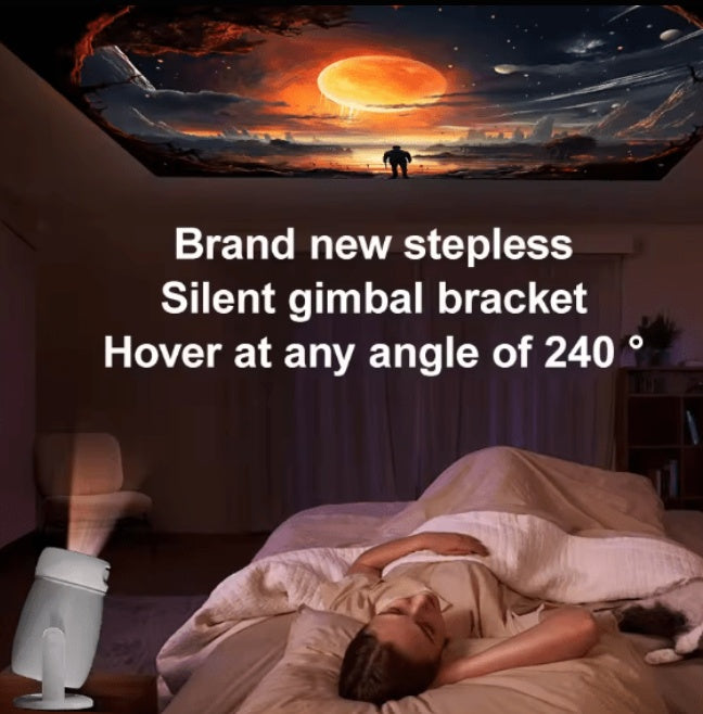 LED Ultra HD WiFi 6 Smart Projector - 4K Home Cinema Projector