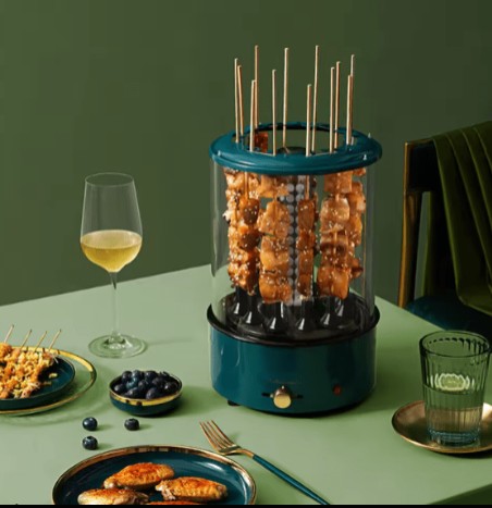 Electric Rotating Grill - Automatic BBQ Rotisserie Skewer