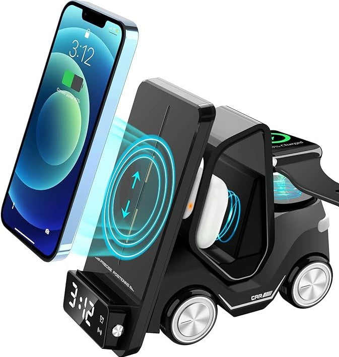 Forklift Wireless Charger Station - Multi-Device Charging Stand