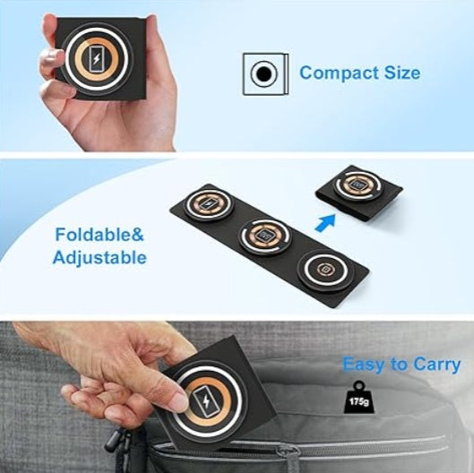 3-in-1 Foldable Wireless Fast Charger - iPhone, Apple Watch & AirPods