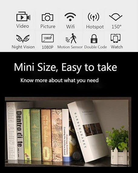 A9 Mini Wireless Security Camera - Compact WiFi Spy Camera