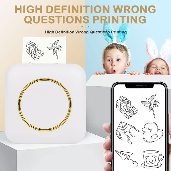 Portable Mini Printer - Bluetooth Instant Printing