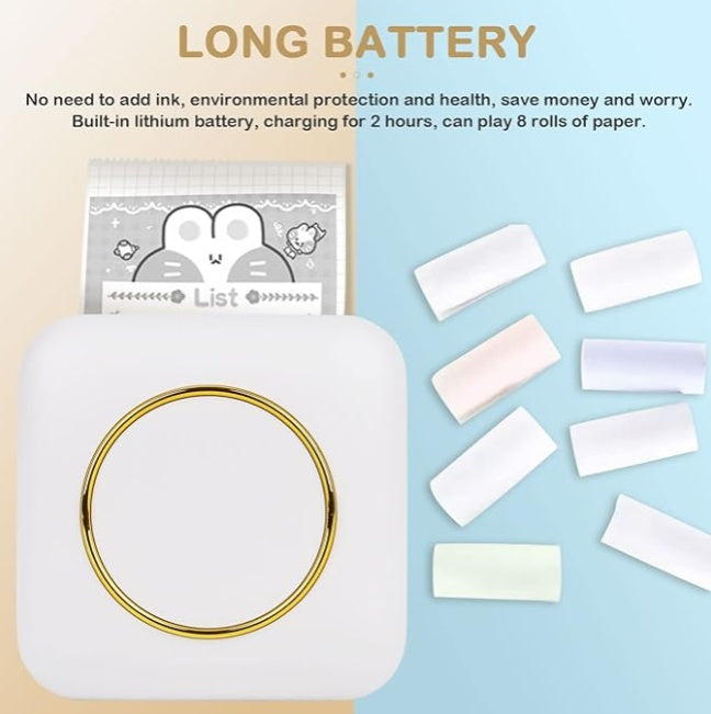 Portable Mini Printer - Bluetooth Instant Printing
