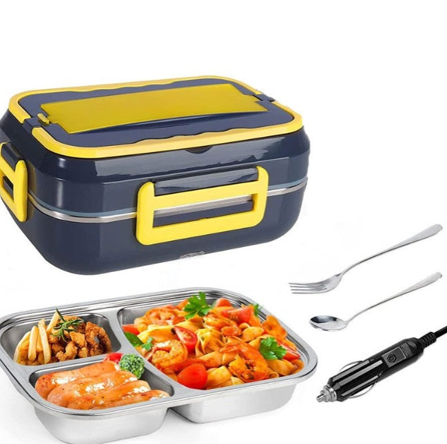 Electric Heated Lunch Box - Portable Food Warmer for Office & Travel