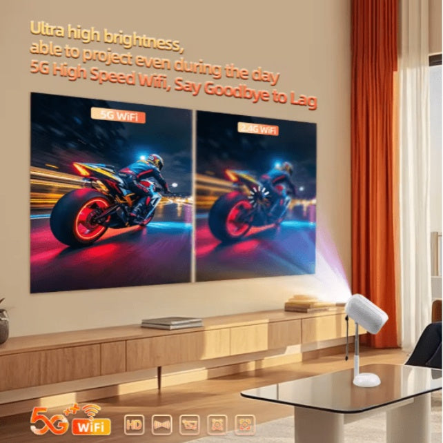 Vertical Smart Projector - Portable Rotating Projector