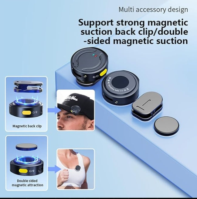 Wireless Microphone With Charging Cabin - Rechargeable Mic Set