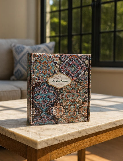 Decorative Floral Scented Tin Candles