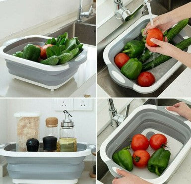 4-in-1 Multi-Board Basket - Cutting Board with Drain Basket