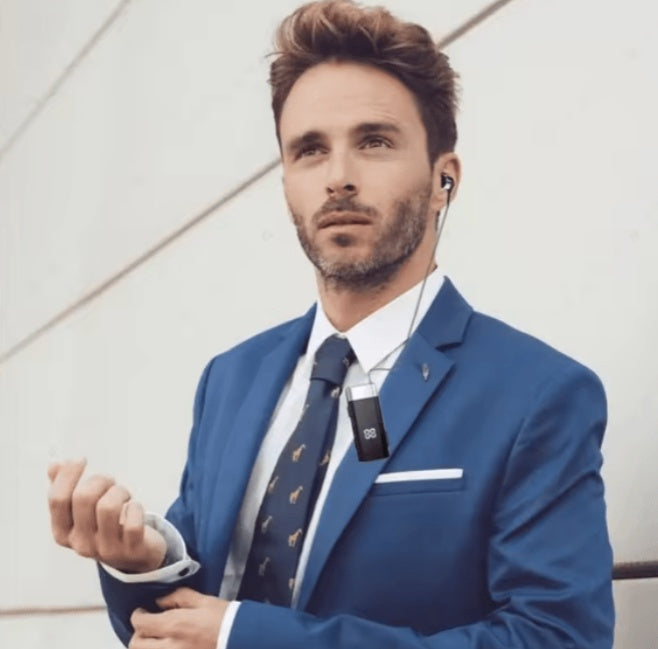 Clip On Retractable Headset - Wireless Bluetooth Earphones