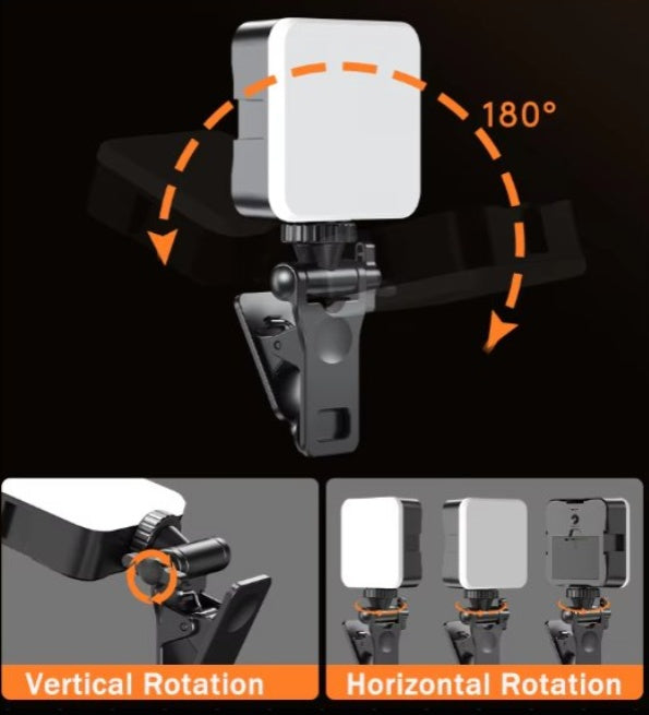Portable LED Video Light - Rechargeable Camera Light