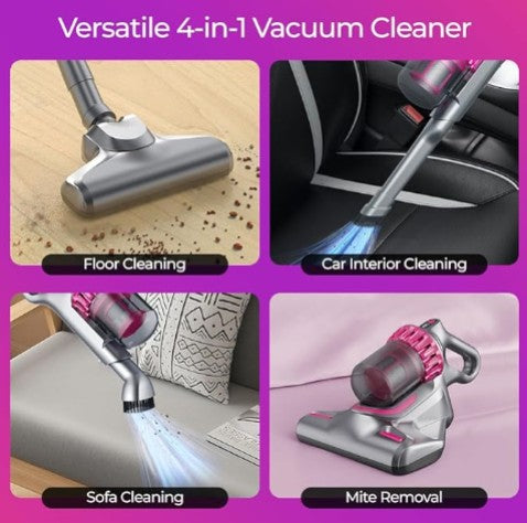 4-in-1 Cordless Vacuum Cleaner - Multi-Function Stick Vacuum