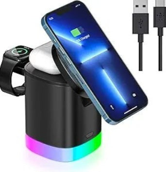 Charger With Foldable Phone Holder