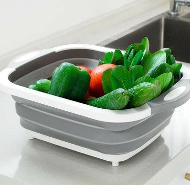 4-in-1 Multi-Board Basket - Cutting Board with Drain Basket