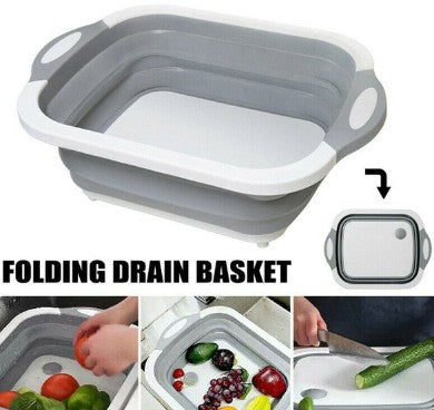 4-in-1 Multi-Board Basket - Cutting Board with Drain Basket