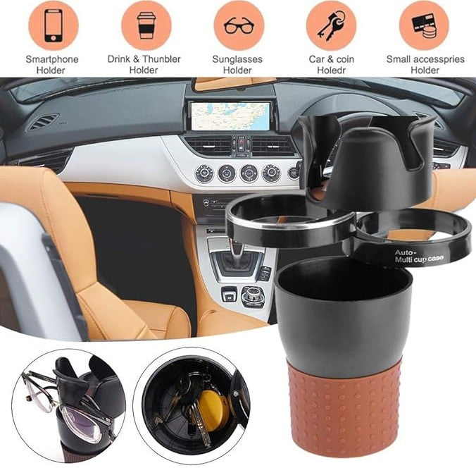 Auto Multi Cup Holder - Expandable Car Cup Holder Organizer
