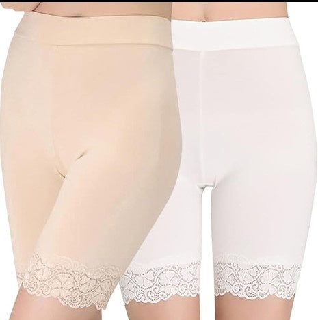Lace Leggings Shorts - Comfortable Layering Shorts