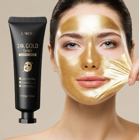 Gold Foil Snail Tear-Off Mask Hydrating