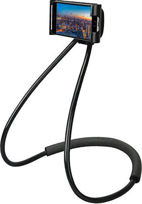 Neck Cell Phone Mobile Mount Holder - Flexible Hands-Free Stand