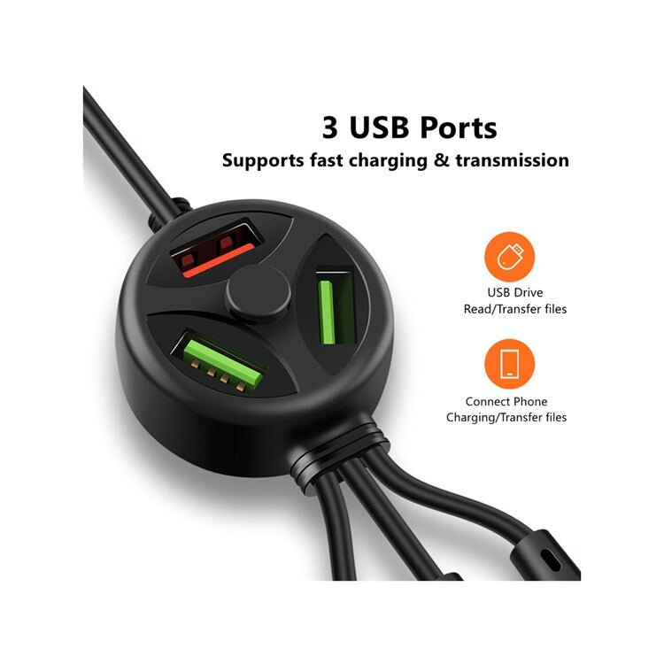 6-in-1 Extended Data Cable - Universal Multi-Connector Charging Cable