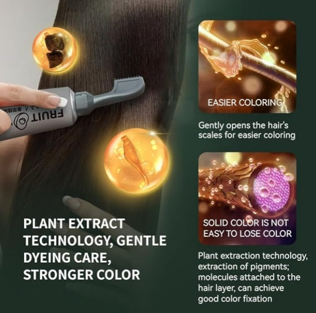 Eelhoe Fruit Hair Dye Cream - Natural Hair Color Treatment