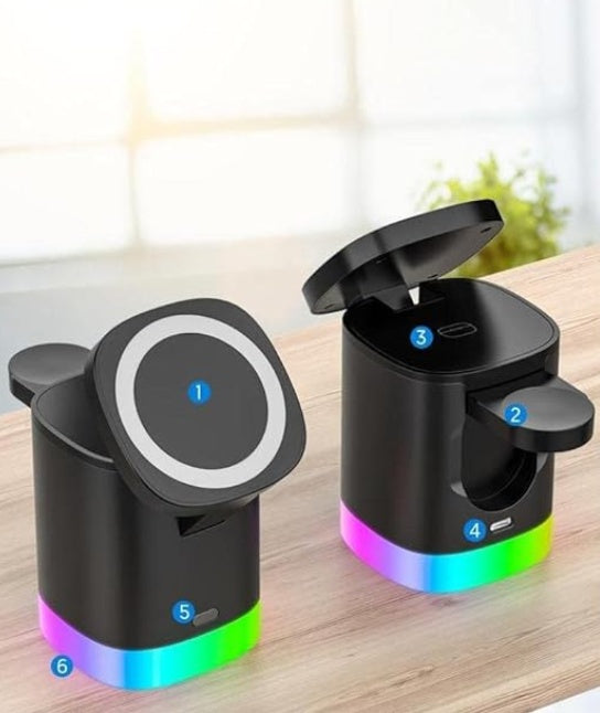 3-in-1 Wireless Charging Station - iPhone, Watch & AirPods Charger