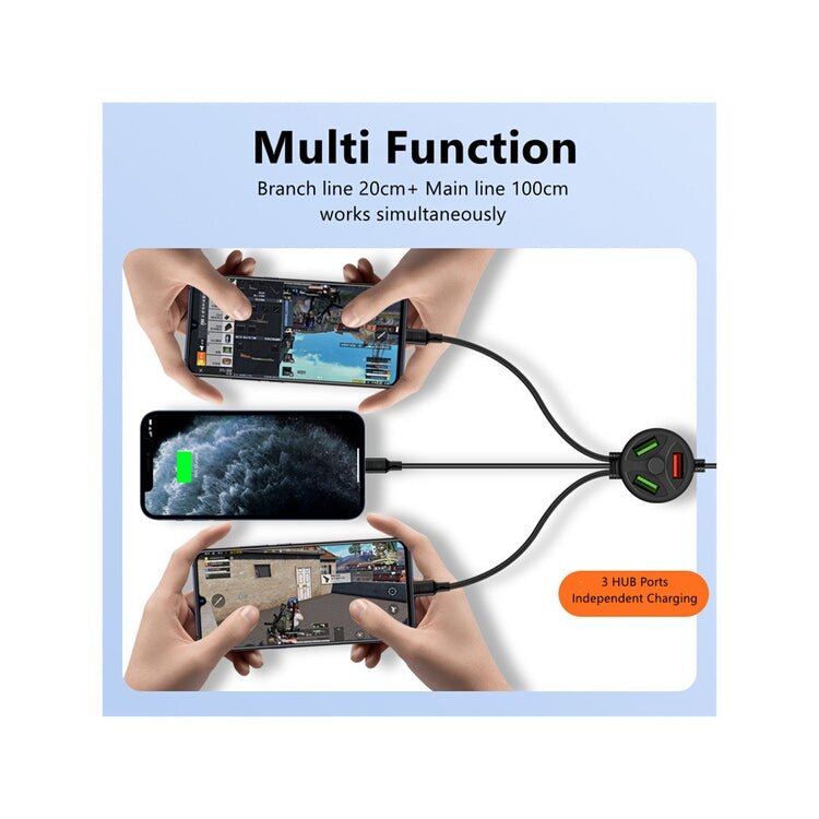 6-in-1 Extended Data Cable - Universal Multi-Connector Charging Cable