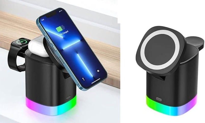 3-in-1 Wireless Charging Station - iPhone, Watch & AirPods Charger
