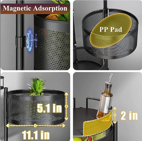 Fruit & Vegetable Basket Bowls - Multi-Tier Storage Organizer