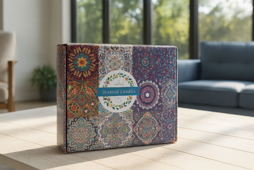 Decorative Scented Tin Candle Gift Set