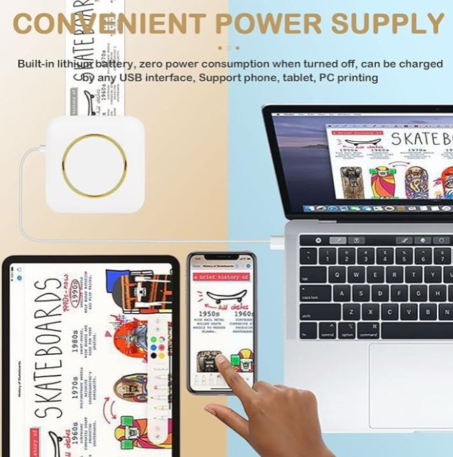 Portable Mini Printer - Bluetooth Instant Printing