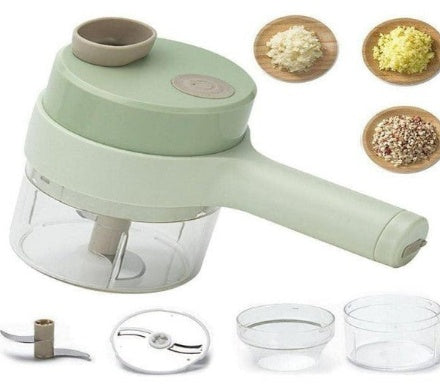 Handheld Food Chopper - Manual Pull String Vegetable Mincer