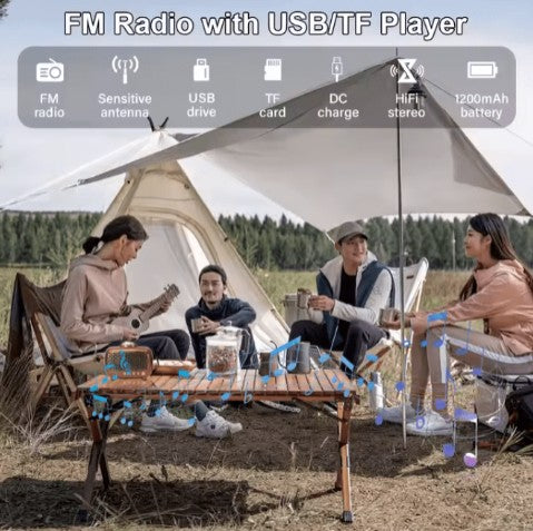 Meier Retro Bluetooth Speaker - Vintage Style Wireless Speaker