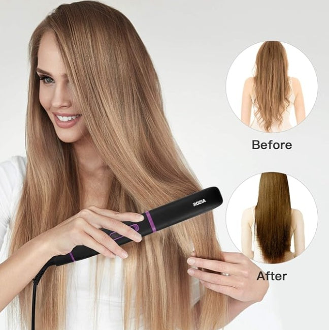 Shine Wave Iron - 2-in-1 Hair Straightener & Curler