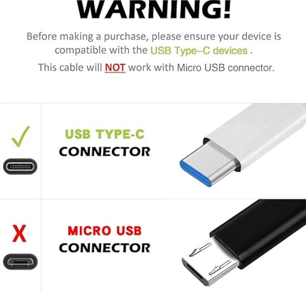 Type-C Fast Cable Charger - USB-C Quick Charge Cable