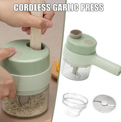 Handheld Food Chopper - Manual Pull String Vegetable Mincer