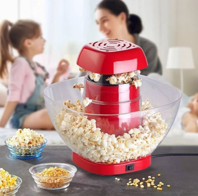 Oil-Free Popcorn Maker - Healthy Hot Air Popper Machine