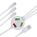 6-in-1 Extended Data Cable - Universal Multi-Connector Charging Cable